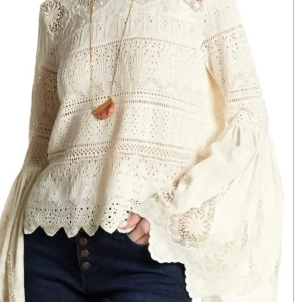 Free People Once Upon A Time Lace Blouse